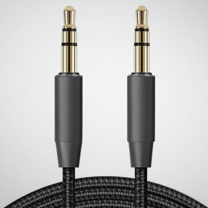 Coiled Single-Crystal Copper 3.5mm Male-to-Male Stereo Cable