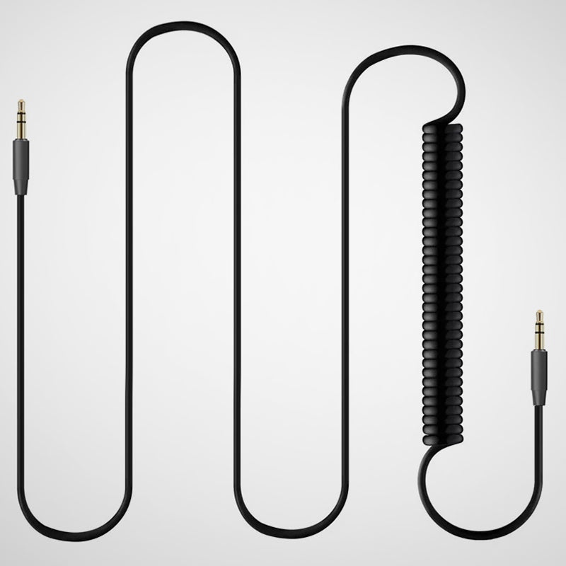 Coiled Oxygen-Free Copper 3.5mm Male-to-Male Stereo Cable